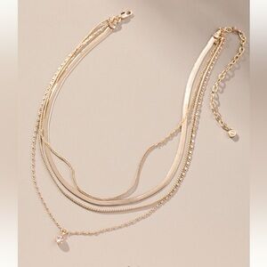 Ettika “All the Chains” Layered Necklace – Gold – NWT